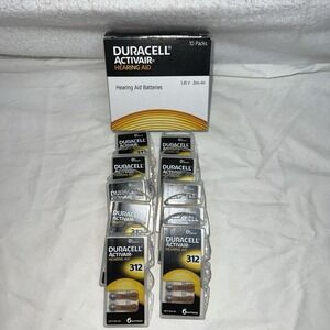 Duracell ActivAir Hearing Aid Batteries 10 Packs Of 6 Each Exp 11/2022